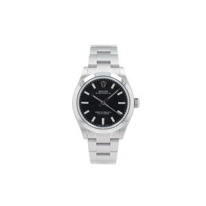 B&P Rolex Oyster Perpetual 277200 31mm Black Bar Index Dial Bezel Oyster Band
